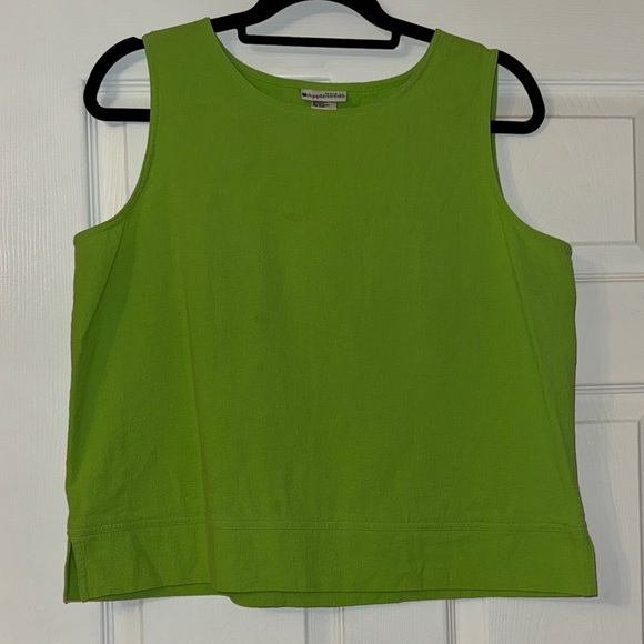 Chic Vintage Like Green Tank Top - Picture 1 of 3